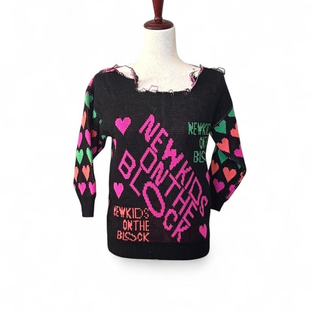 Vintage New Kids On The Block Knit Sweater